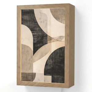 OnlyWow NÁSTENNÉ SVIETIDLO Abstraktné - Tvary - Moderné - Béžové 20x30 cm vyobraziť