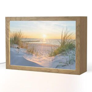 OnlyWow STOLNÁ LAMPA Pláž - Slnko - Duny - Tráva - Piesok - Horizont 30x20 cm vyobraziť