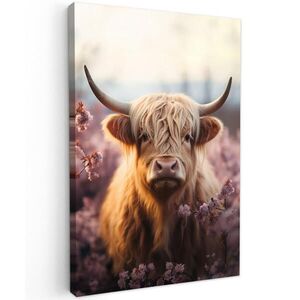MuchoWow OBRAZ NA PLÁTNE Škótsky horal - Jar - Vysočina 60x90 cm vyobraziť