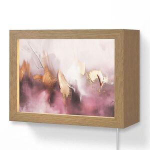 OnlyWow NÁSTENNÉ SVIETIDLO Fialová - abstraktné - farba - zlatá 20x15 cm vyobraziť
