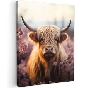MuchoWow OBRAZ NA PLÁTNE Škótsky horal - Jar - Vysočina 60x80 cm vyobraziť