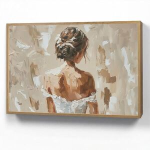 OnlyWow NÁSTENNÉ SVIETIDLO Žena - Farba - Abstraktná - Béžová - Moderná 90x60 cm vyobraziť
