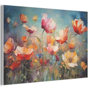 MuchoWow AKUSTICKÝ OBRAZ Kvety - Akvarel - Umenie - Botanické - Príroda 90x60 cm vyobraziť
