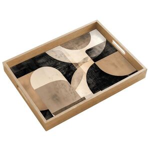 OnlyWow PODNOS Abstraktné - Tvary - Moderné - Béžové 50x35 cm vyobraziť