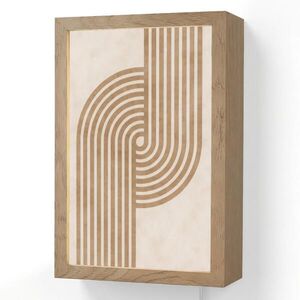 OnlyWow NÁSTENNÉ SVIETIDLO Symetrický ohyb - medenej farby 20x30 cm vyobraziť