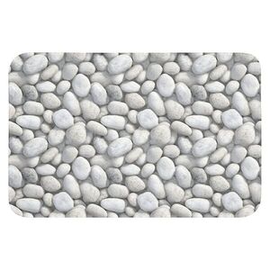 OnlyWow KÚPEĽŇOVÁ PREDLOŽKA Kamene - sivé - oválne 60x40 cm vyobraziť