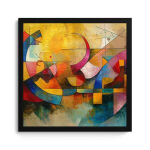 MuchoWow ZARÁMOVANÝ PLAGÁT Umenie - abstraktné - moderné 40x40 cm vyobraziť