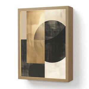 OnlyWow NÁSTENNÉ SVIETIDLO Abstraktné - Moderné - Čierne - Zlaté 30x40 cm vyobraziť