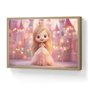 OnlyWow NÁSTENNÉ SVIETIDLO Princezná - ružová - hrad 60x40 cm vyobraziť