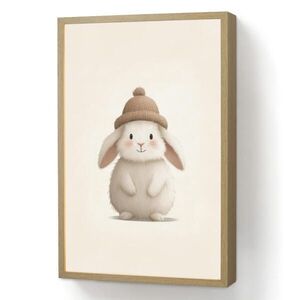 OnlyWow NOČNÁ LAMPA Králik - čiapka - uši - béžová 40x60 cm vyobraziť