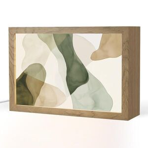 OnlyWow STOLNÁ LAMPA Japandi - Abstraktné - Zelené 30x20 cm vyobraziť