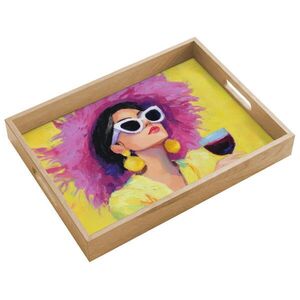 OnlyWow PODNOS Žena - klobúk - fialová - víno 40x30 cm vyobraziť
