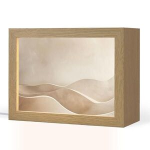 OnlyWow STOLNÁ LAMPA Béžová - Príroda - Abstraktné - Moderné 20x15 cm vyobraziť