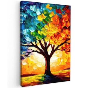 MuchoWow OBRAZ NA PLÁTNE Strom - umenie - príroda - západ slnka 60x90 cm vyobraziť