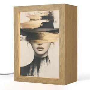 OnlyWow STOLNÁ LAMPA Žena - klobúk - farba 15x20 cm vyobraziť