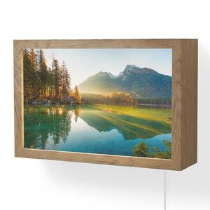 OnlyWow NÁSTENNÉ SVIETIDLO Jazero - Les - Hory - Príroda - Slnko - Krajina 30x20 cm vyobraziť