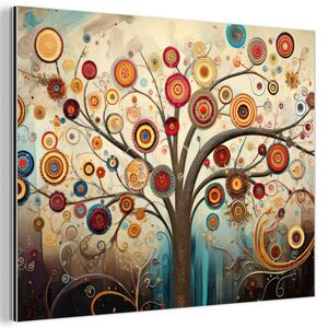MuchoWow KOVOVÝ OBRAZ Strom - Strom života - Farba 40x30 cm vyobraziť