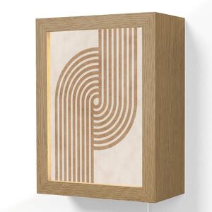 OnlyWow NÁSTENNÉ SVIETIDLO Symetrický ohyb - medenej farby 15x20 cm vyobraziť