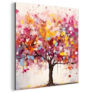 MuchoWow KOVOVÝ OBRAZ Akvarel - Strom - Umenie - Abstraktné 20x20 cm vyobraziť