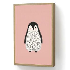OnlyWow NÁSTENNÉ SVIETIDLO Tučniak - Bodky - Minimalistické - Ružové 40x60 cm vyobraziť