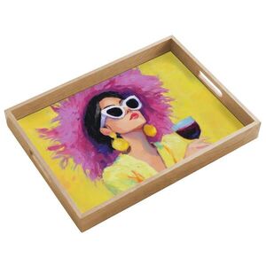 OnlyWow PODNOS Žena - klobúk - fialová - víno 50x35 cm vyobraziť
