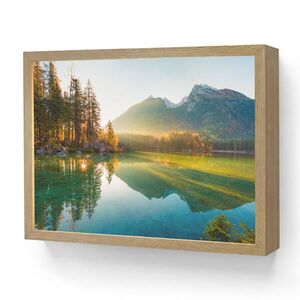 OnlyWow NÁSTENNÉ SVIETIDLO Jazero - Les - Hory - Príroda - Slnko - Krajina 40x30 cm vyobraziť