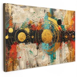 MuchoWow OBRAZ NA PLÁTNE Abstraktné - umenie - zlaté - moderné 90x60 cm vyobraziť