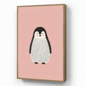 OnlyWow NÁSTENNÉ SVIETIDLO Tučniak - Bodky - Minimalistické - Ružové 60x90 cm vyobraziť