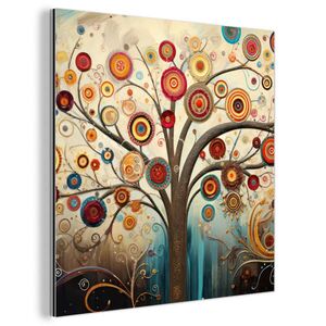 MuchoWow KOVOVÝ OBRAZ Strom - Strom života - Farba 20x20 cm vyobraziť