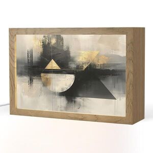 OnlyWow STOLNÁ LAMPA Abstraktné - čierne - farby - moderné 30x20 cm vyobraziť