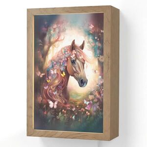 OnlyWow NÁSTENNÉ SVIETIDLO Kôň - Príroda - Kvety - Motýle - Les 20x30 cm vyobraziť