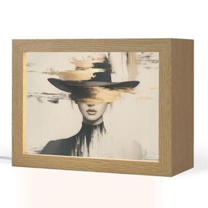 OnlyWow STOLNÁ LAMPA Žena - klobúk - farba 20x15 cm vyobraziť