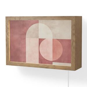 OnlyWow NÁSTENNÉ SVIETIDLO Figúrky - Abstraktné - Ružové 30x20 cm vyobraziť