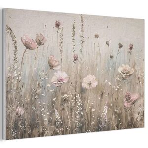 MuchoWow AKUSTICKÝ OBRAZ Kvety - Ružová - Moderné - Béžová 90x60 cm vyobraziť