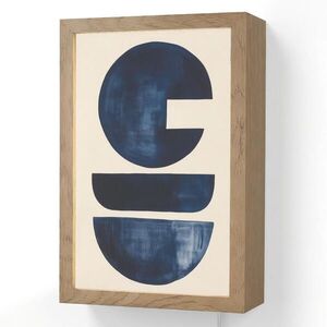 OnlyWow NÁSTENNÉ SVIETIDLO Tvary - modré - abstraktné 20x30 cm vyobraziť
