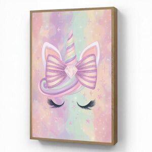 OnlyWow NÁSTENNÉ SVIETIDLO Jednorožec - trblietky - dúha - pastelové farby 60x90 cm vyobraziť