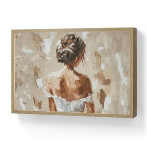 OnlyWow NÁSTENNÉ SVIETIDLO Žena - Farba - Abstraktná - Béžová - Moderná 60x40 cm vyobraziť