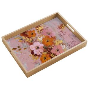 OnlyWow PODNOS Maľba - Kvety - Rustikálne - Ružová 50x35 cm vyobraziť