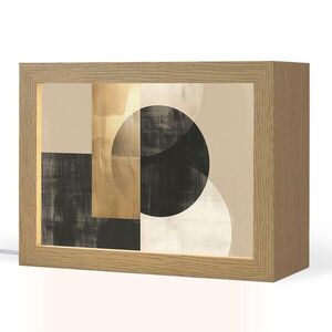 OnlyWow STOLNÁ LAMPA Abstraktné - Moderné - Čierne - Zlaté 20x15 cm vyobraziť