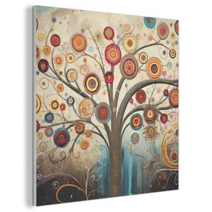 MuchoWow AKUSTICKÝ OBRAZ Strom - Strom života - Farba 80x80 cm vyobraziť