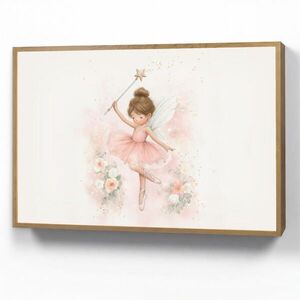 OnlyWow NÁSTENNÉ SVIETIDLO Baletka - Víla - Kvety - Ružová 100x70 cm vyobraziť