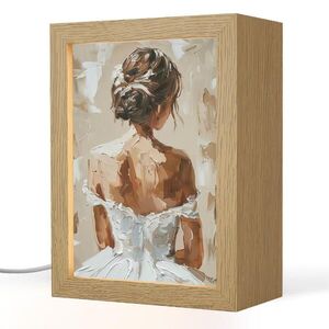 OnlyWow STOLNÁ LAMPA Žena - Farba - Abstraktná - Béžová - Moderná 15x20 cm vyobraziť