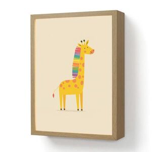 OnlyWow NÁSTENNÉ SVIETIDLO Žirafa - Dúhová hriva - béžová 30x40 cm vyobraziť