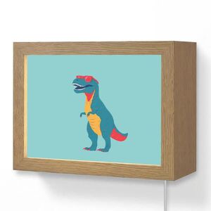 OnlyWow NÁSTENNÉ SVIETIDLO Dinosaurus - Modrá - Slnečné okuliare 20x15 cm vyobraziť