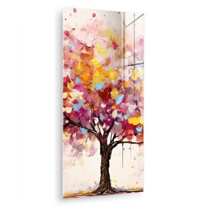 MuchoWow OBRAZ NA AKRYLOVOM SKLE Akvarel - Strom - Umenie - Abstraktné 60x120 cm vyobraziť
