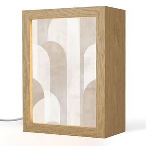 OnlyWow STOLNÁ LAMPA Abstraktné oblúky - Moderné - Béžové 15x20 cm vyobraziť