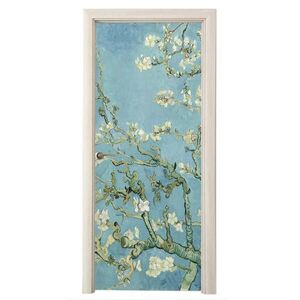 MuchoWow NÁLEPKA NA DVERE Mandľový kvet - Van Gogh - Umenie 90x235 cm vyobraziť