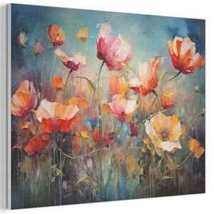 MuchoWow AKUSTICKÝ OBRAZ Kvety - Akvarel - Umenie - Botanické - Príroda 70x50 cm vyobraziť
