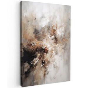 MuchoWow OBRAZ NA PLÁTNE Farba - abstraktná - béžová - umenie 20x30 cm vyobraziť