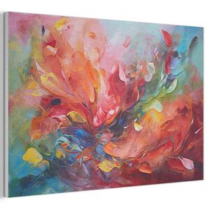 MuchoWow AKUSTICKÝ OBRAZ Olejomaľba - Umenie - Abstraktné - Farebné 90x60 cm vyobraziť